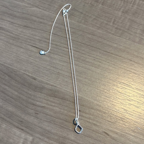 Monica Vinader Sterling Silver and Diamond Pendant and Necklace - Picture 4 of 8